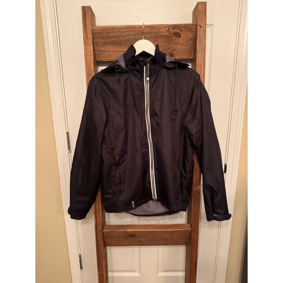 Volvo Official Merchandise Black Hooded Jacket Men's XS Designed in Sweden